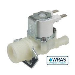 Single inlet/outlet solenoid valve - 3/4" BSP male inlet, 10.5-mm dia hosetail outlet 240V AC