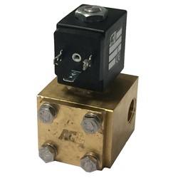 3/8" BSP normally closed solenoid valve 0.7-200 bar operating pressure range