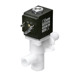 1/2" BSP 2 way normally closed direct acting dry armature solenoid valve - 10mm orifice Silicone seal - 2 ports