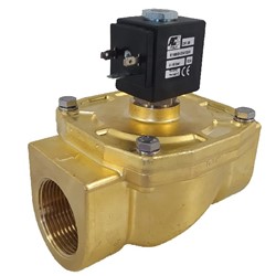 1/2" Assisted Lift Brass  Normally Closed Solenoid Valve with FPM Seal