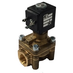 1/2" BSP normally open solenoid valve 3-100 bar operating pressure range