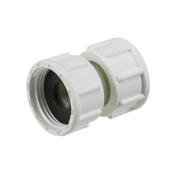 3/4"G White Coupling Assembly With Seal & Ring Nut